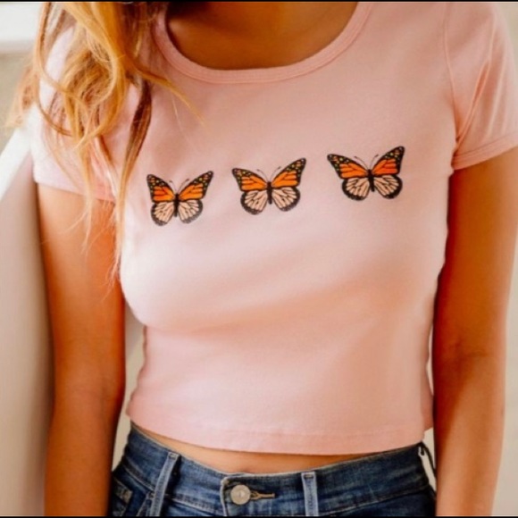 Urban Outfitters Tops - Urban Outfitters Butterfly Tee S